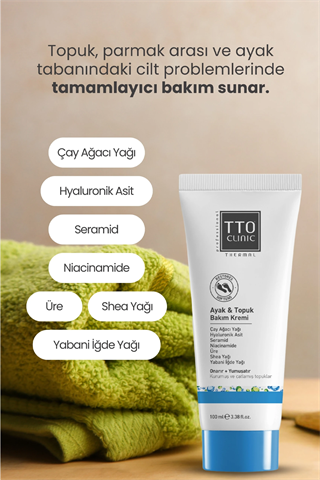 TTO Clinic Ayak ve Topuk Bakım Kremi 100 ml