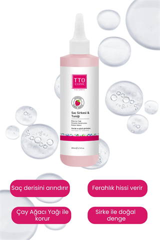 TTO Clinic Saç Sirkesi ve Toniği 200 ml