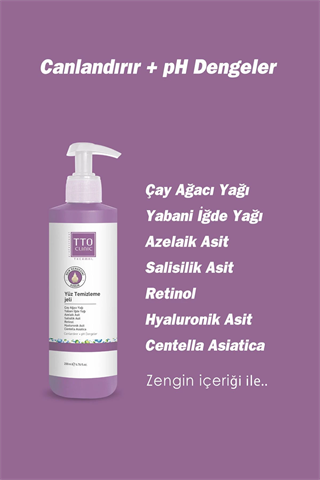 TTO Clinic Yüz Temizleme Jeli 200 ml