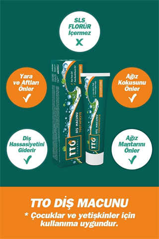 TTO Florürsüz Diş Macunu 75 ml