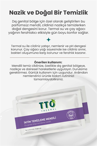 TTO Thermal İntim Mendil 12 Adet
