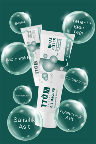 TTO X Beyazlatıcı Diş Macunu – Doğal Bitkisel Formül 75 ml