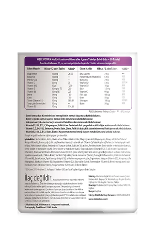 Vitabiotics Wellwoman Original 60 Kapsül