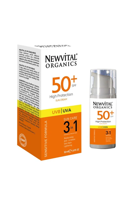 Newvital Spf 50 + Güneş Kremi 50 ml | Kozmovital