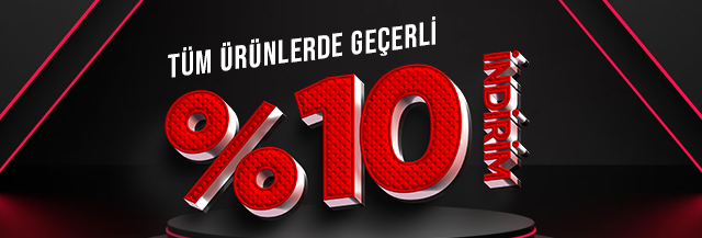 Tüm ürünlerde %10 indirim