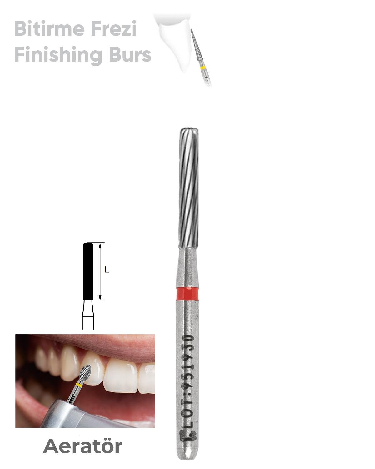 500314158Bos Aeratör Tungsten Karbit Düz Bitim Silindir, Bitirme Frez