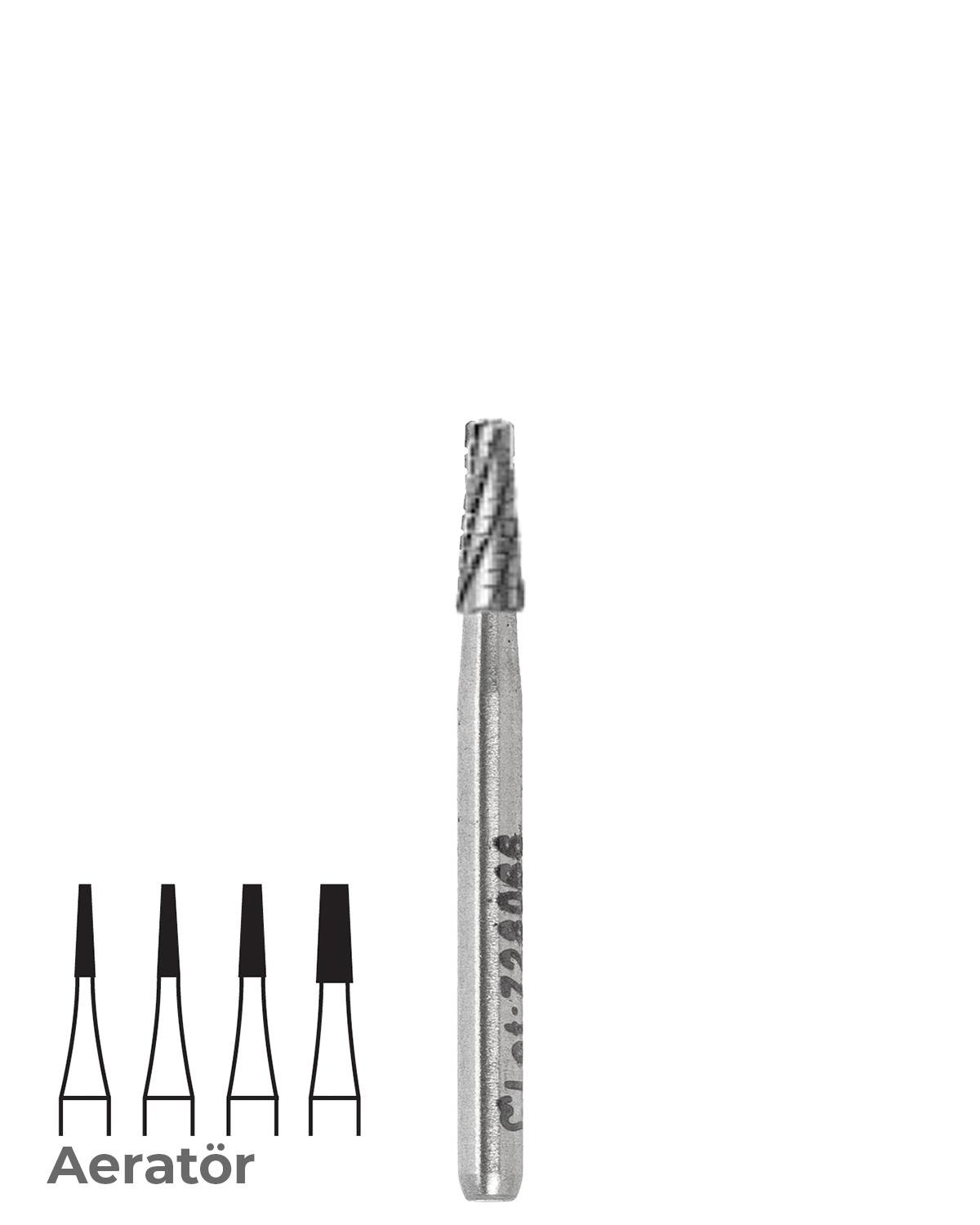 500314168Bos Aeratör Tungsten Karbit Düz Bitim Konik Frez