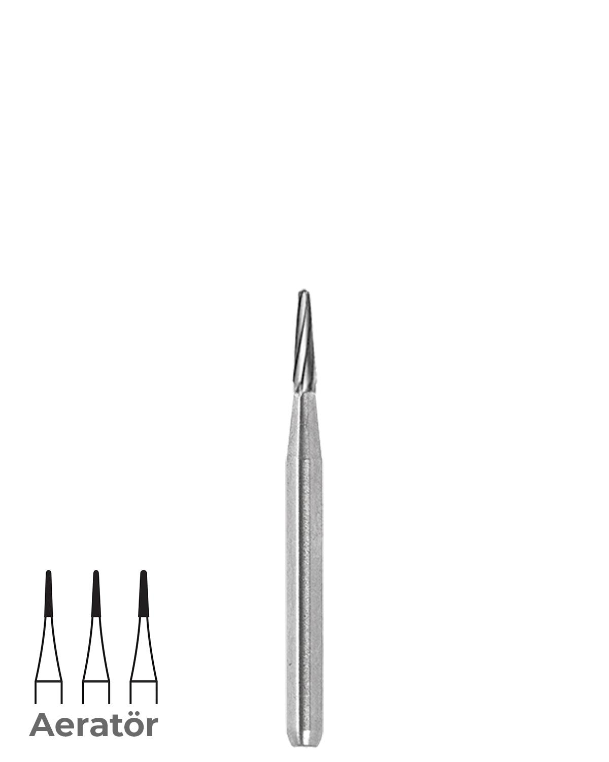 500314196Bos Aeratör Tungsten Karbit Yuvarlak Bitim Konik Frez
