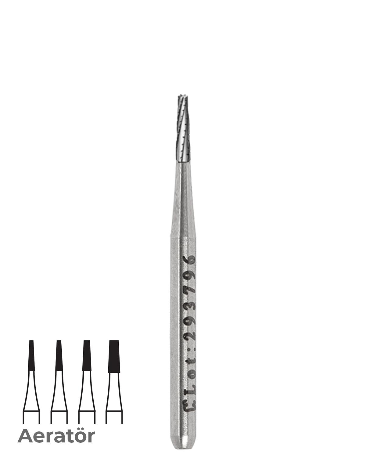 500316171Bos Aeratör Tungsten Karbit Düz Bitim Konik Frez