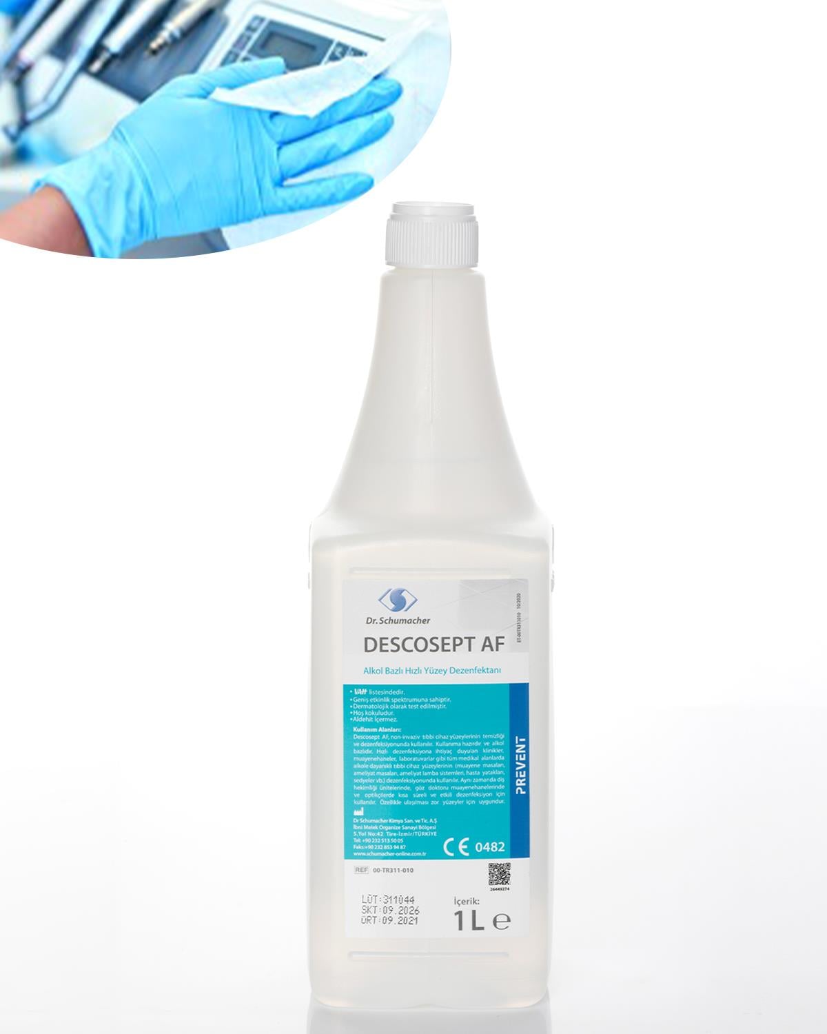 Descosept AF, Kullanıma Hazır Hızlı Yüzey Dezenfektanı, 1 Lt.