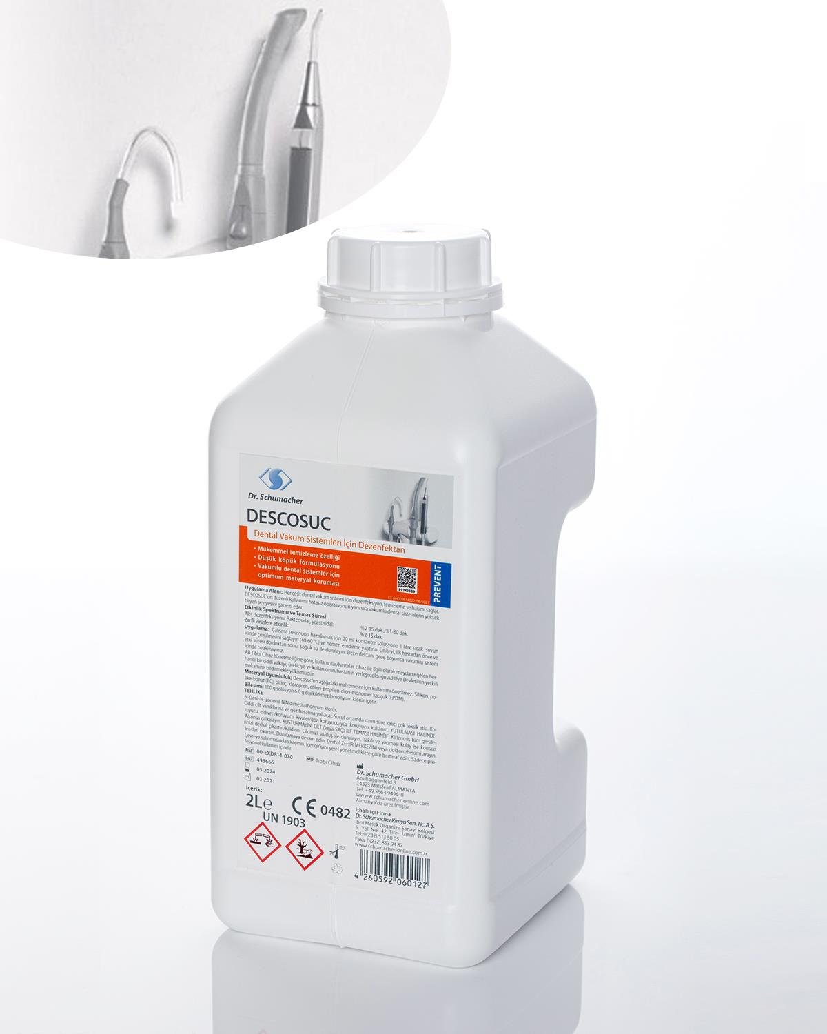 Descosuc, Konsantre Aspratör ve Kreşuar Dezenfektanı, 2 Lt.