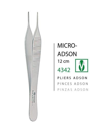 Dişli Penset Micro-Adson 12cm