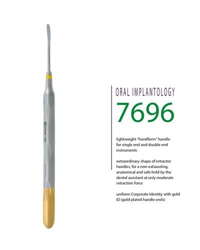 Doğrusal Oval Periost Elevatörü 3.8mm 17,5cm