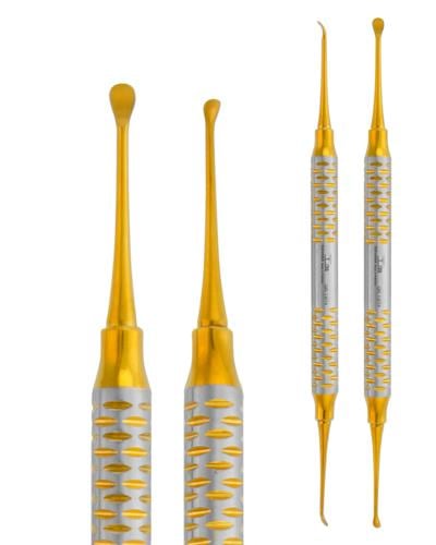 Doğrusal Oval/Oval Periost Elevatörü 3,3mm/2,8mm 18cm