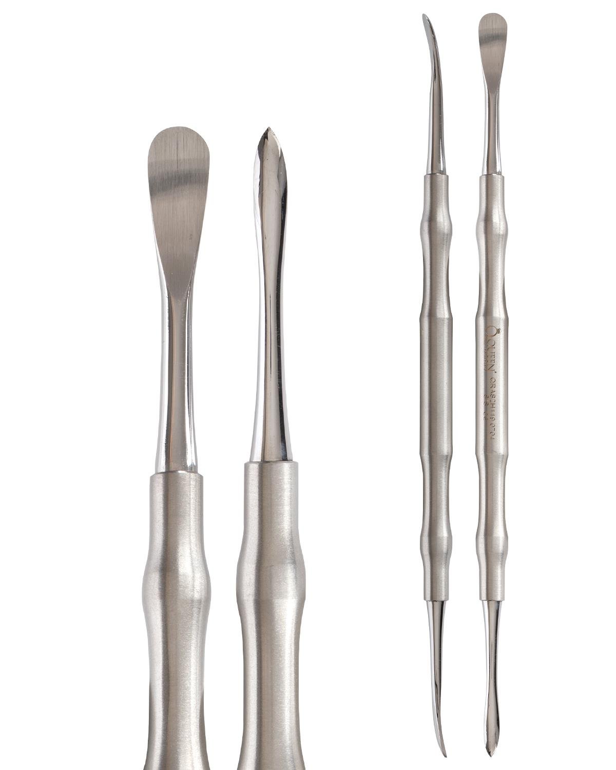 Doğrusal Oval/Sivri Periost Elevatörü Molt 6mm/3mm 18cm