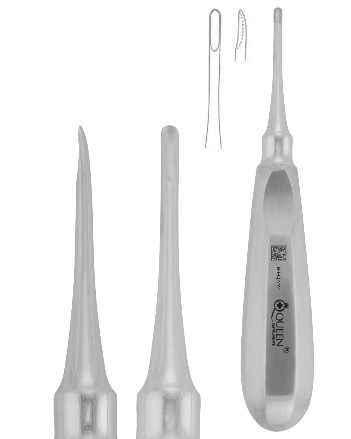 Düz Bien Elevatör Apical Fig 301 3mm 16cm