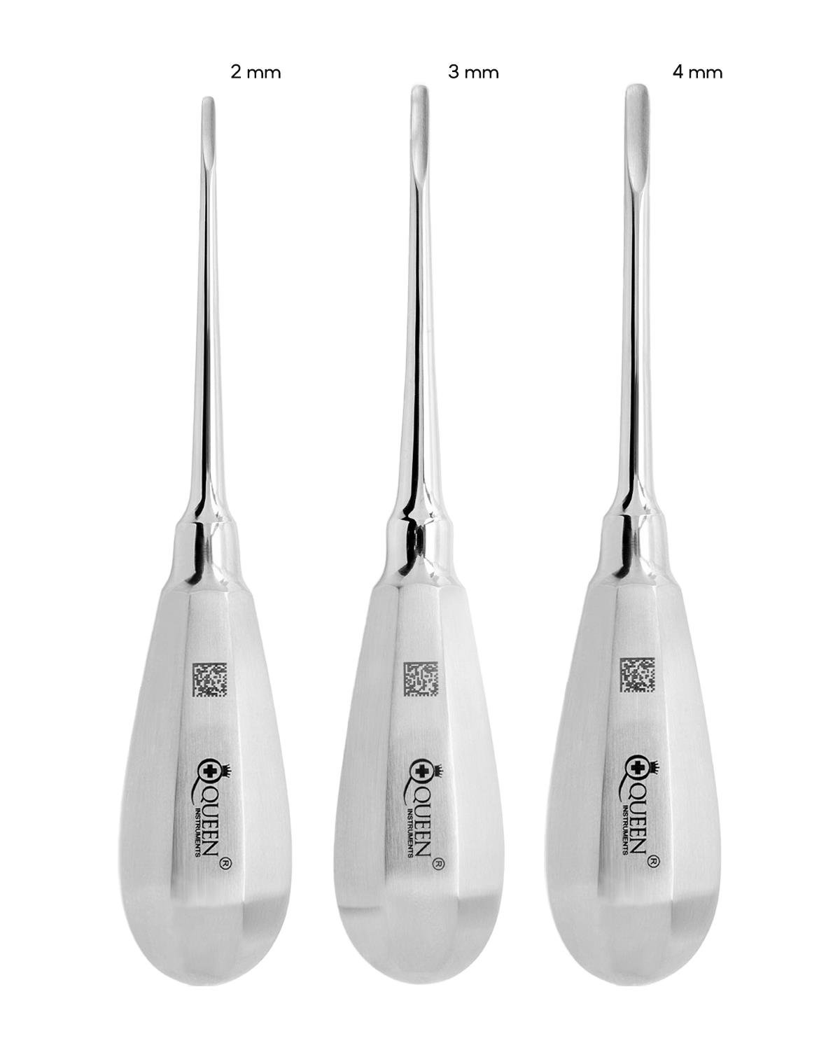 Düz Bien Elevatör Seti Bien 2/3/4mm 13cm 3 Parça/Pkt