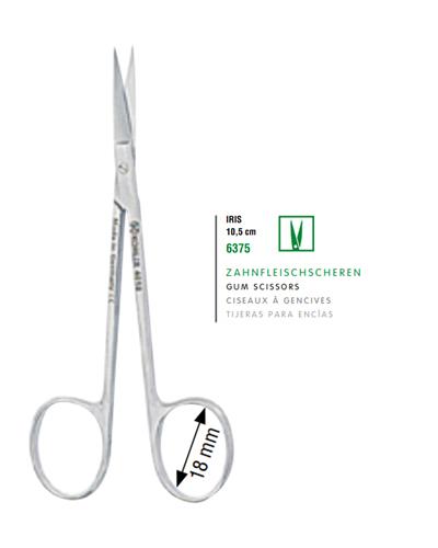 Düz Cerrahi Makas Iris 10,5cm