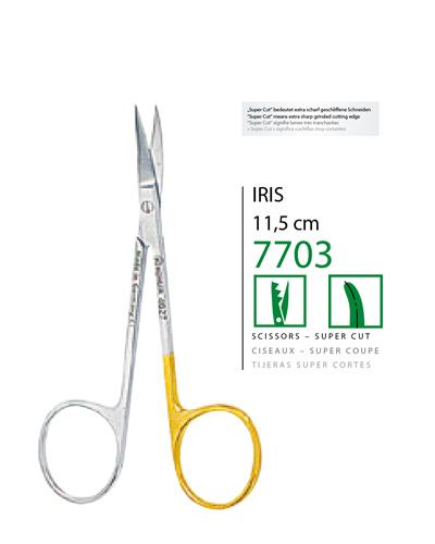 Düz Cerrahi Makas Iris 11,5cm