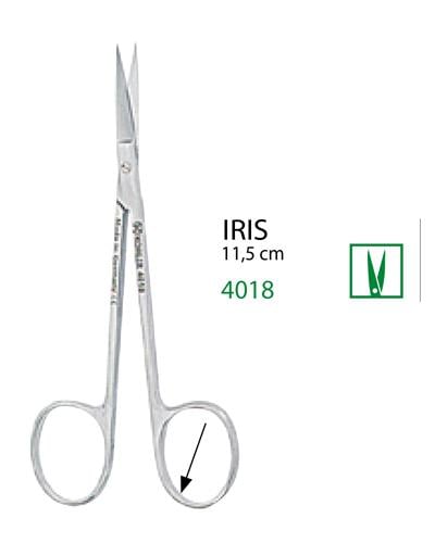 Düz Cerrahi Makas Iris 11,5cm