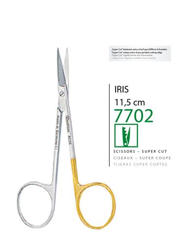 Düz Cerrahi Makas Iris 11,5cm
