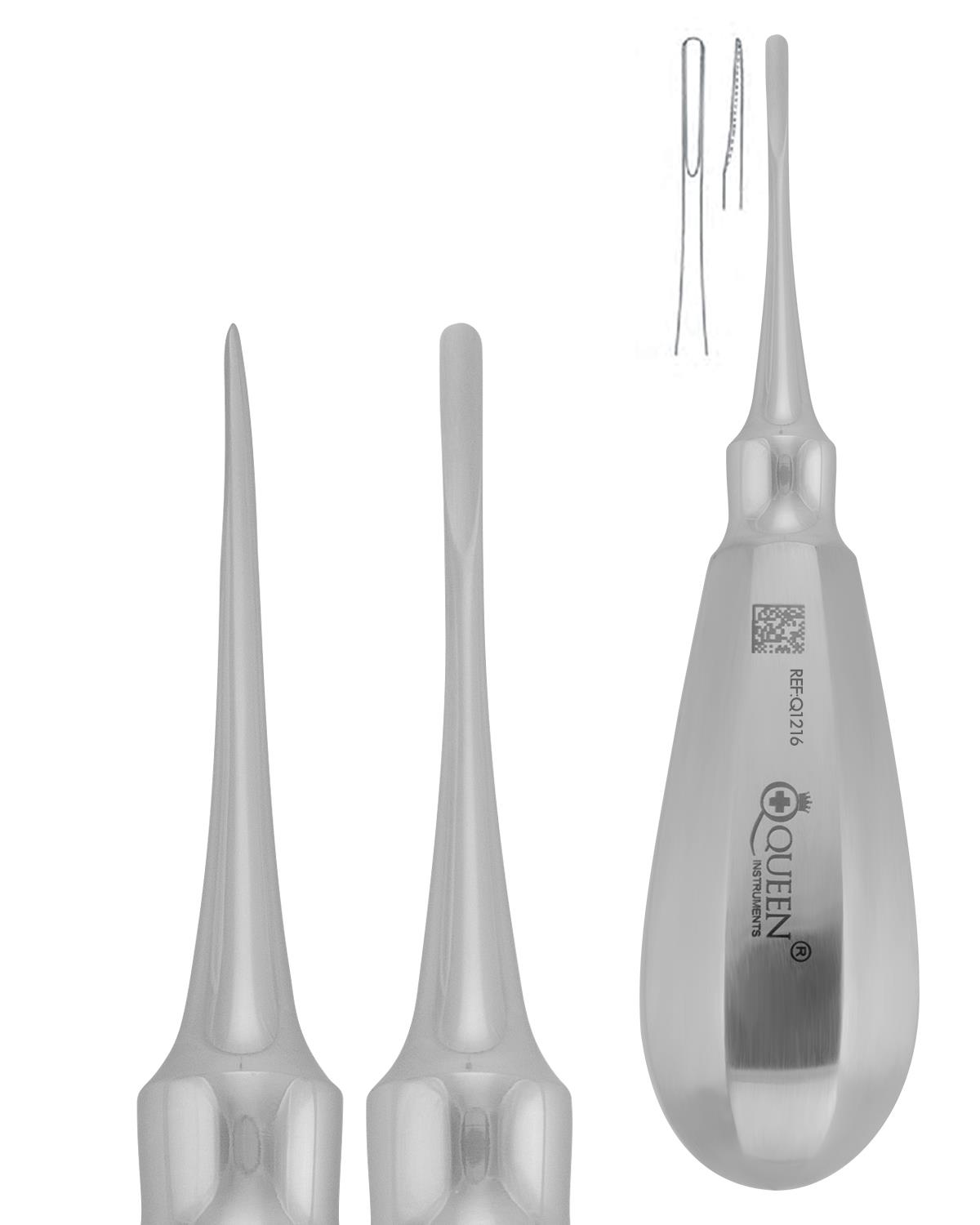 Düz Lüxatör Elevatör Lüxatör 2mm 12,5cm