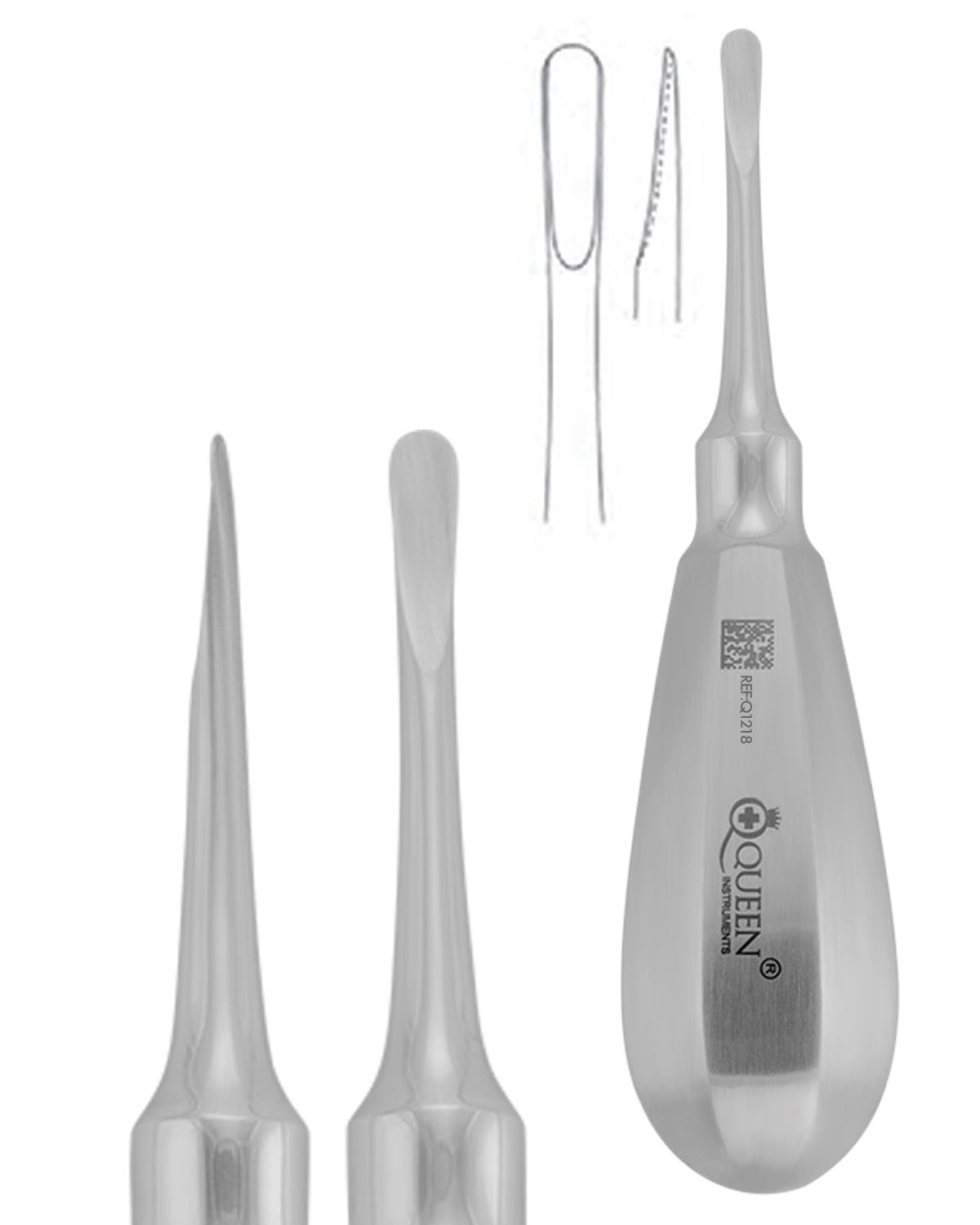 Düz Lüxatör Elevatör Lüxatör 4mm 12,5cm