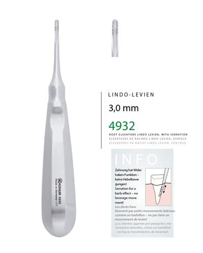 Düz Tırtıklı Elevatör LINDO-LEVIEN 3mm