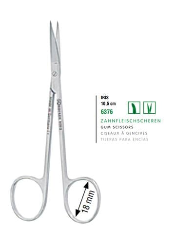 Eğri Cerrahi Makas Iris 10,5cm