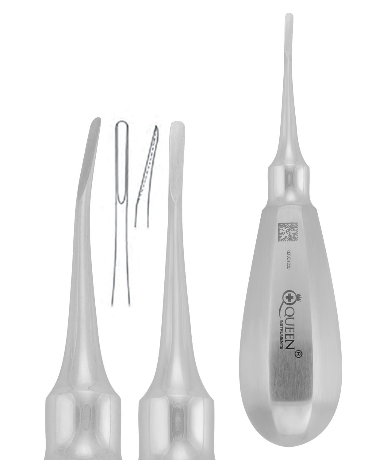 Eğri Lüxatör Elevatör Lüxatör 2mm 12,5cm