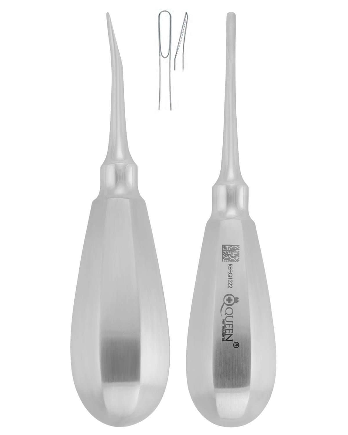Eğri Lüxatör Elevatör Lüxatör 4mm 12,5cm