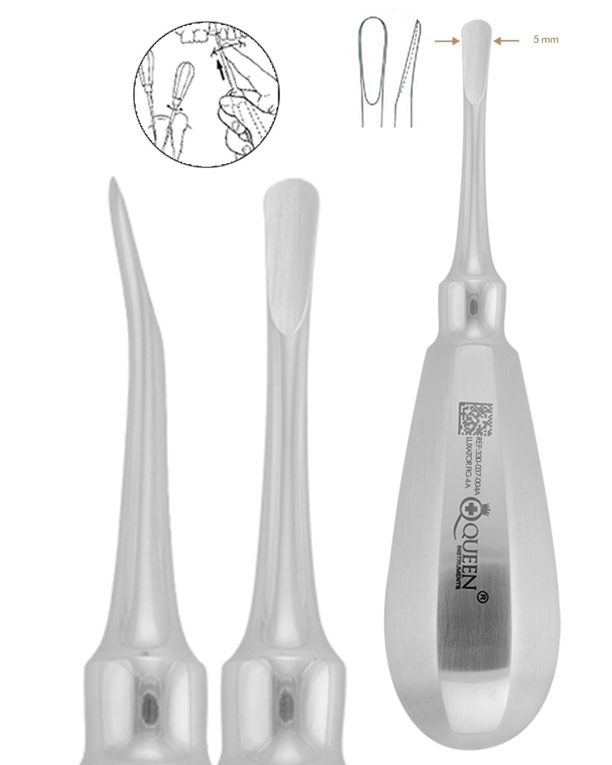 Eğri Lüxatör Elevatör Lüxatör 5mm 12,5cm