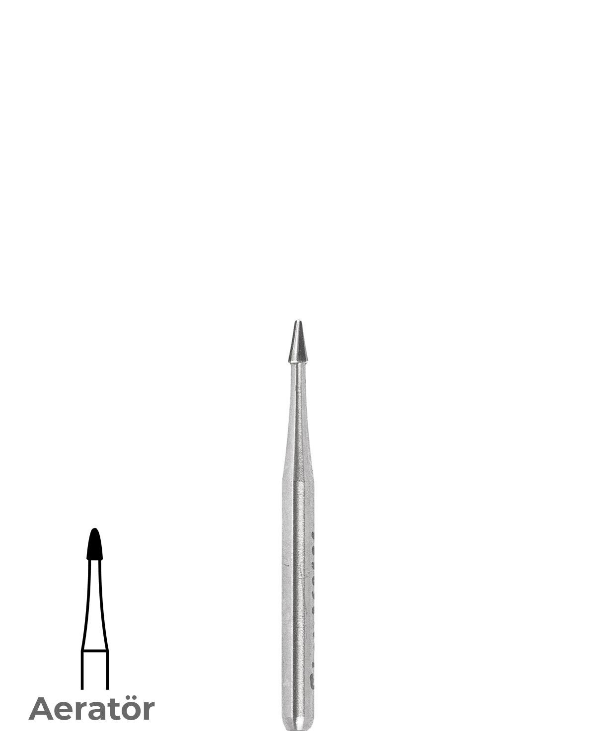 FBCB59S Aeratör Tungsten Karbit Yuvarlak Bitim Konik Frez