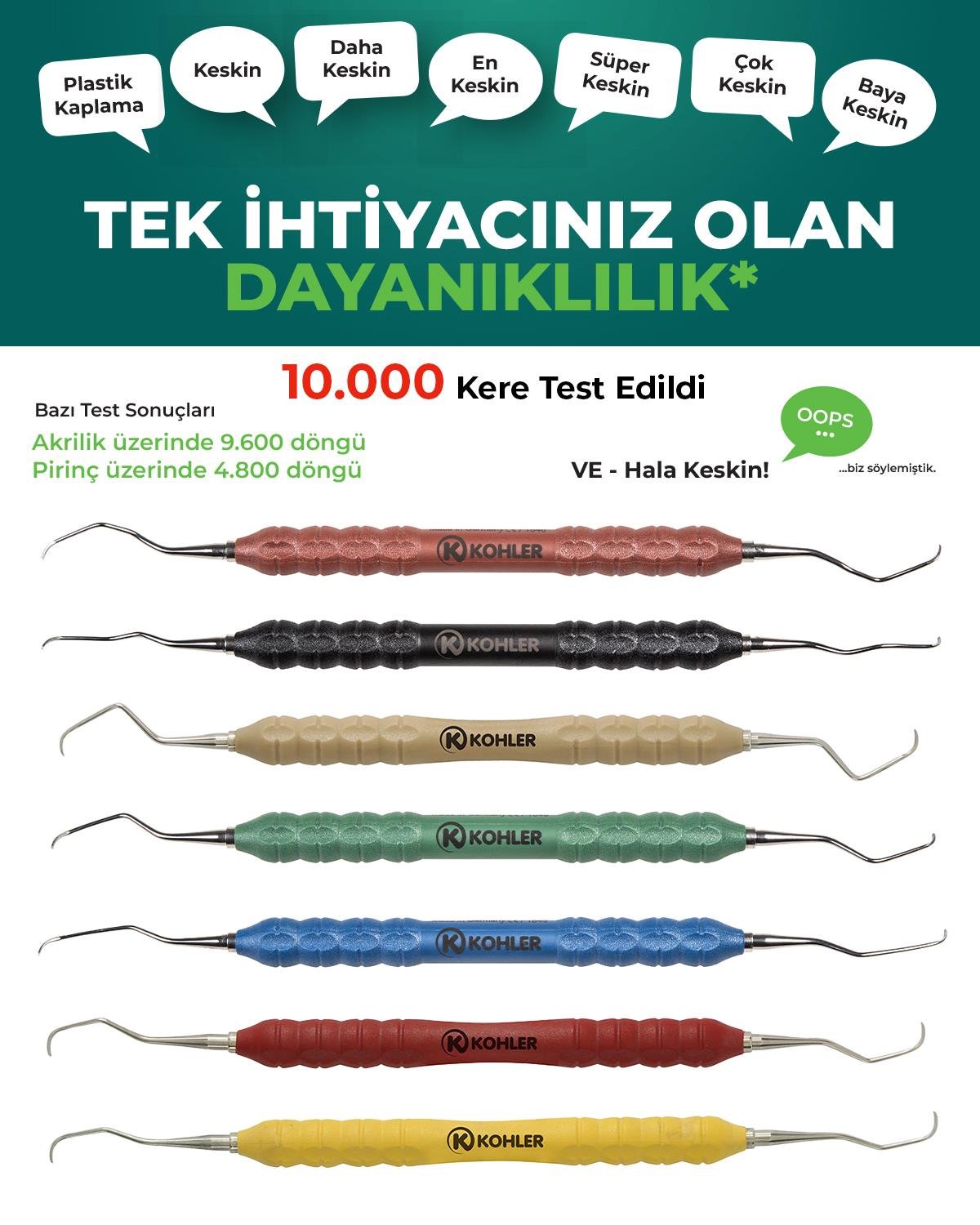 Gracey Küret DURABILITY Standart Gracey 7 Ad./Kaset