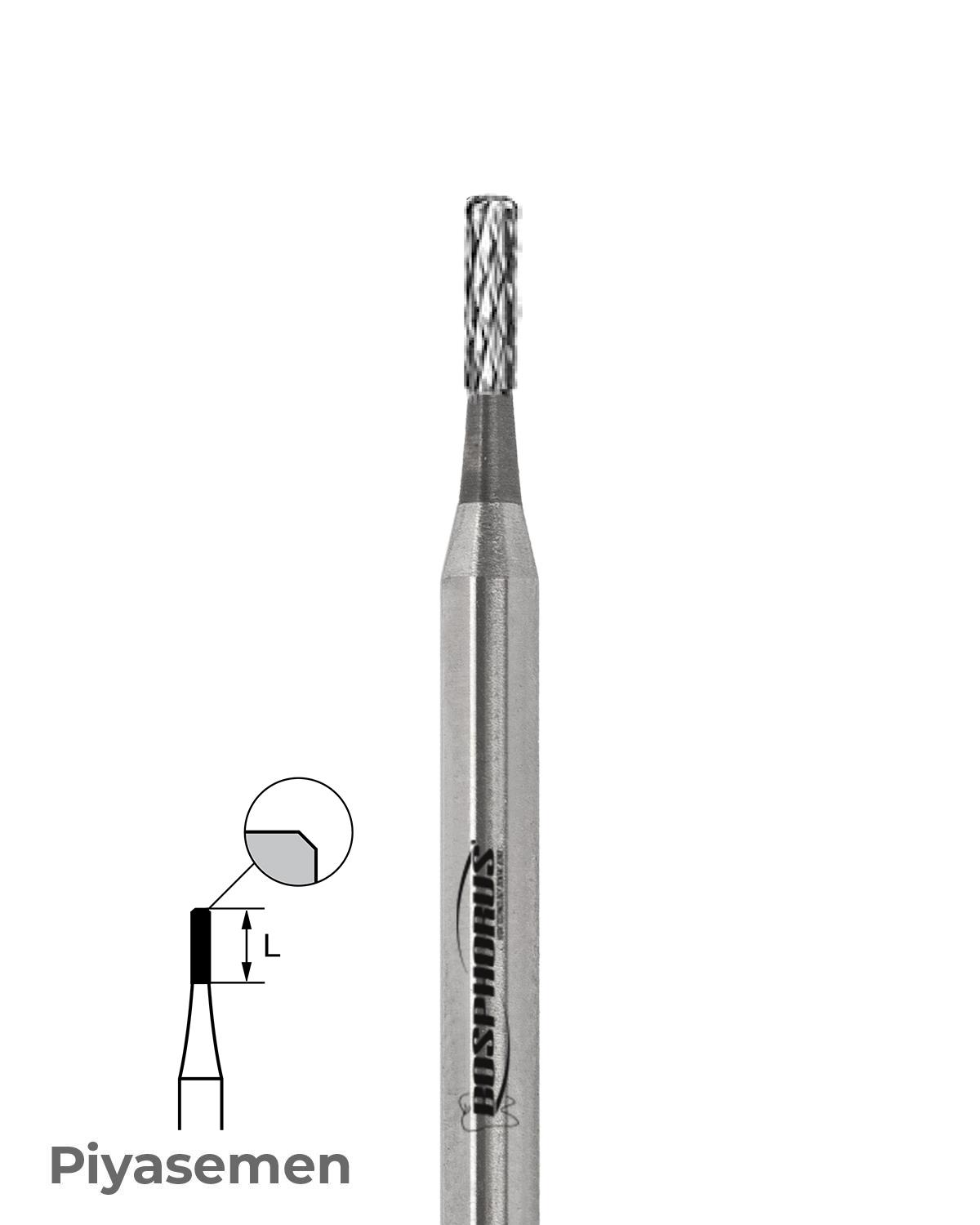 HBCB21MX Piyesemen Tungsten Karbit Yuvarlak Bitim Silindir, Laboratuvar Frez
