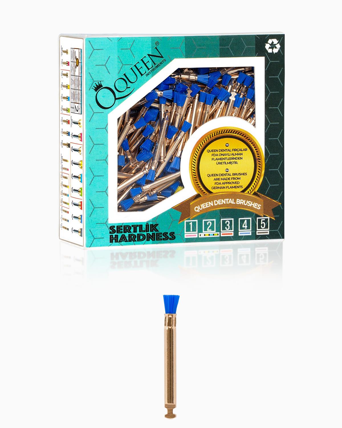 Mavi sert (Sertlik 4) polisaj fırçası 3mm