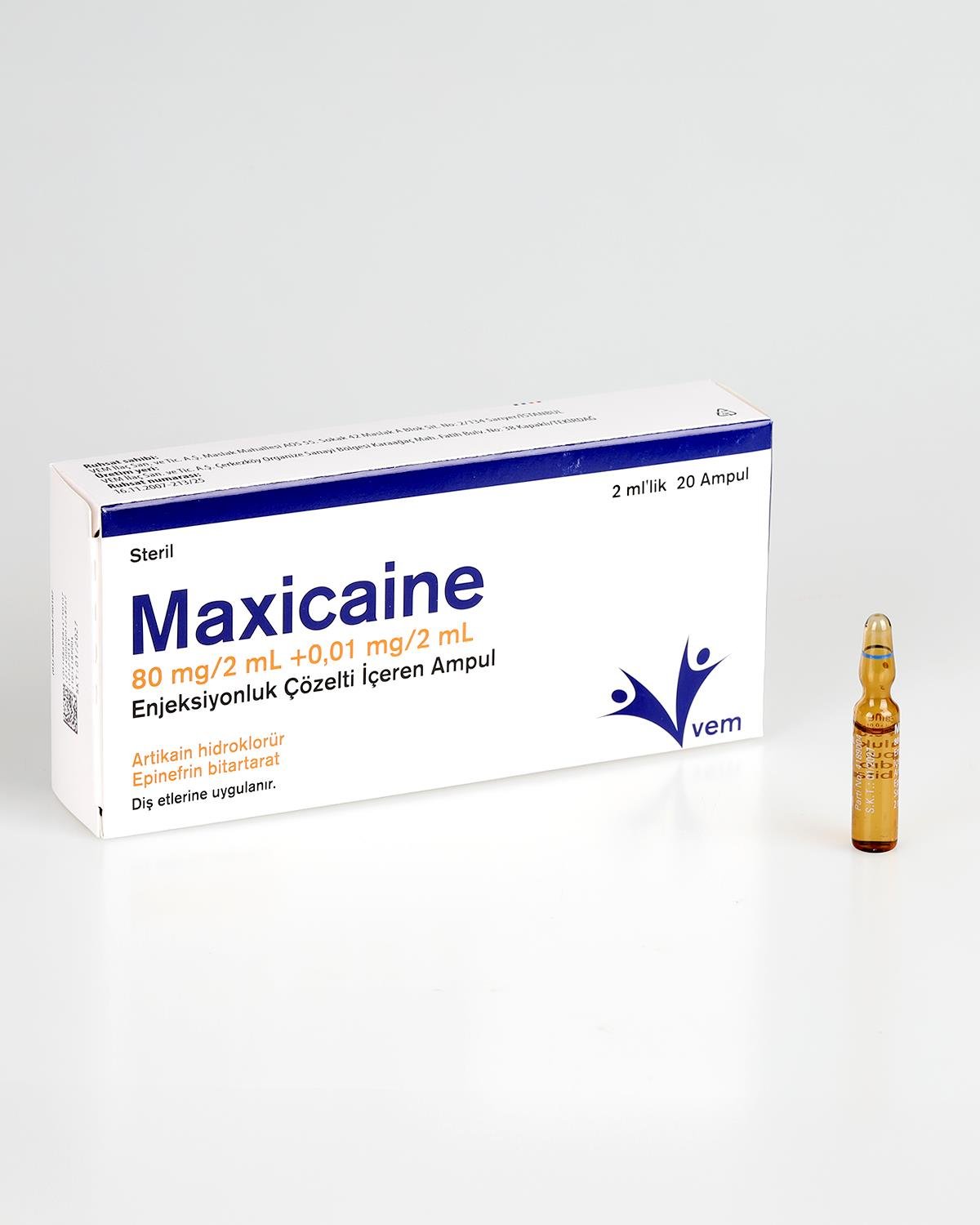 Maxicaine  Aspirasyonlu Şırınga - MAX