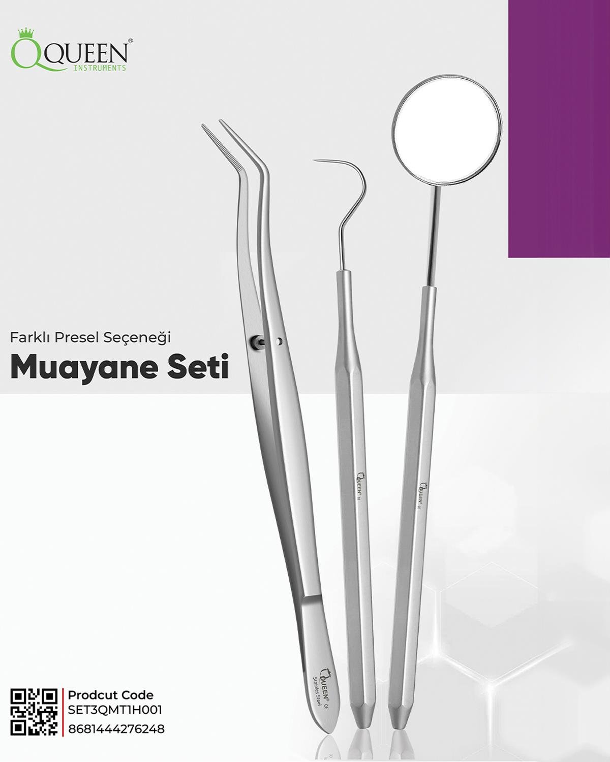 Muayene Seti 3 Parça/Pkt