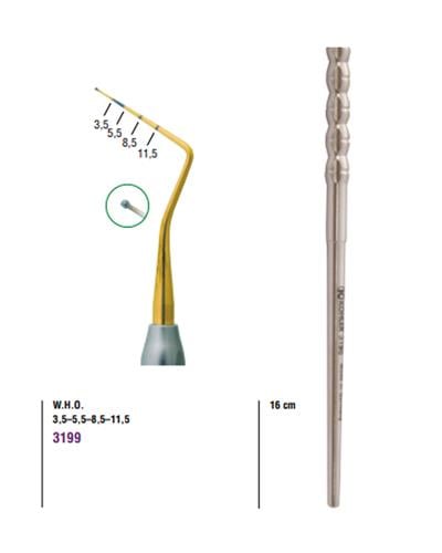 Periodontal Sond fig.Who 15,5cm