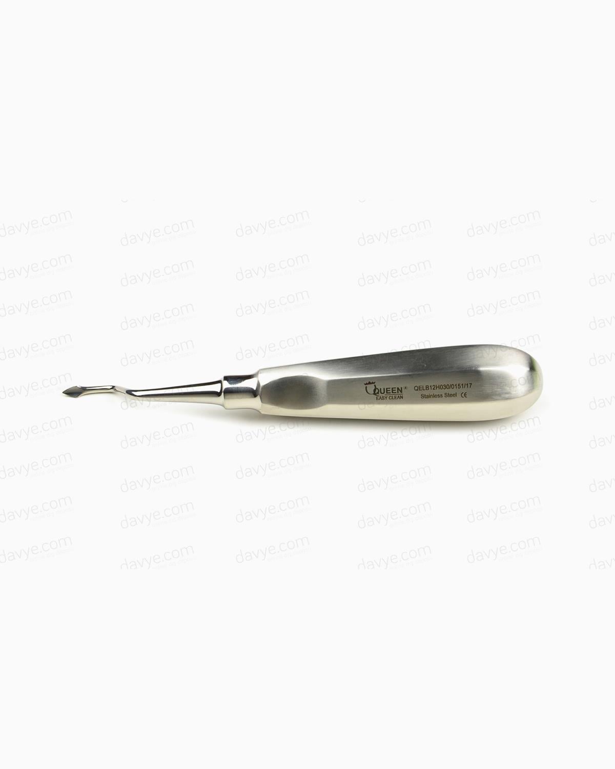 Queen  20 Yaş Dişleri L Bayonet Distal Ok Uçlu Elevatör Bernard 4mm 15cm - QELB12H030