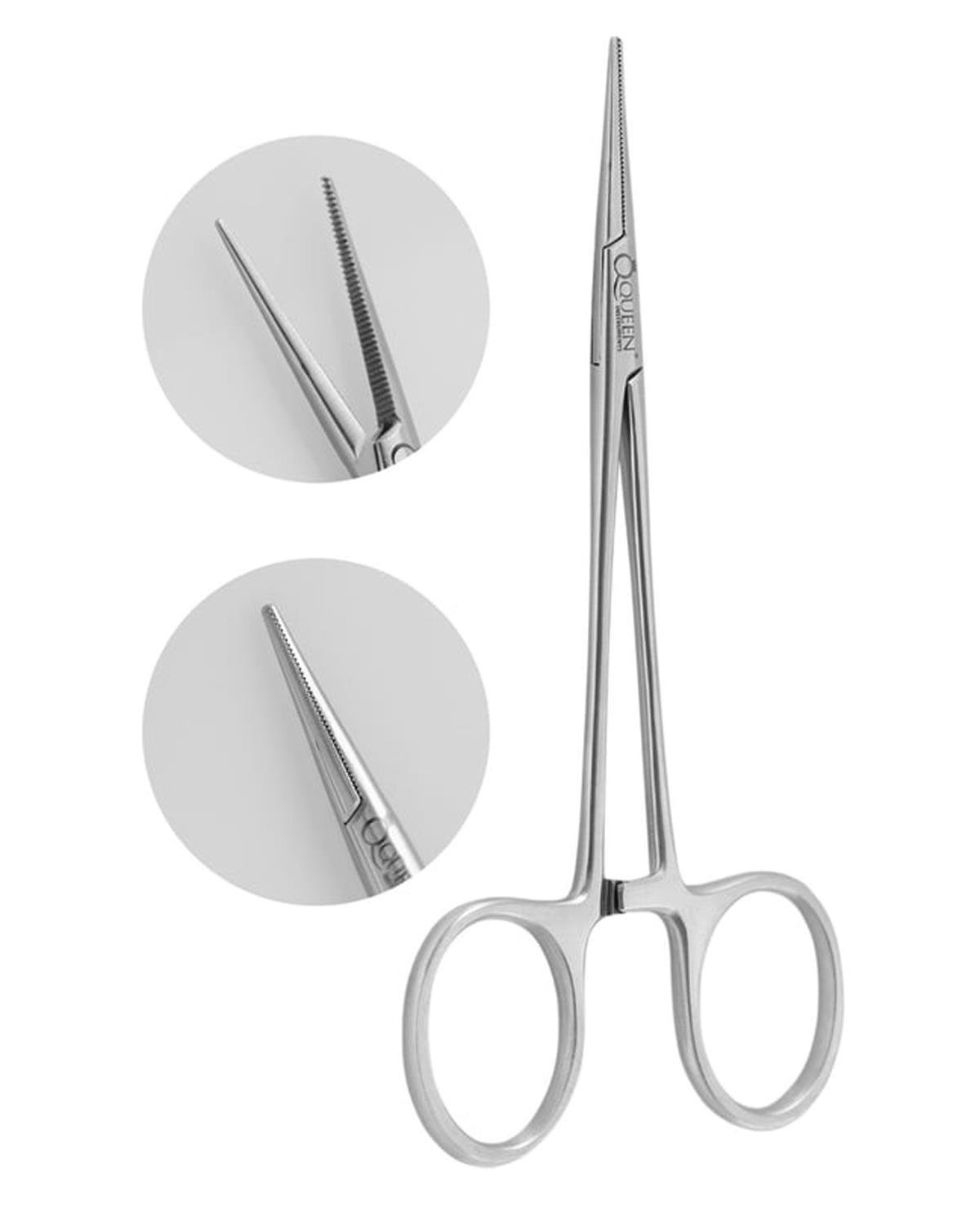 Queen  Düz Hemostat (Klemp) Halsted-Mosquito 12cm - QHF006