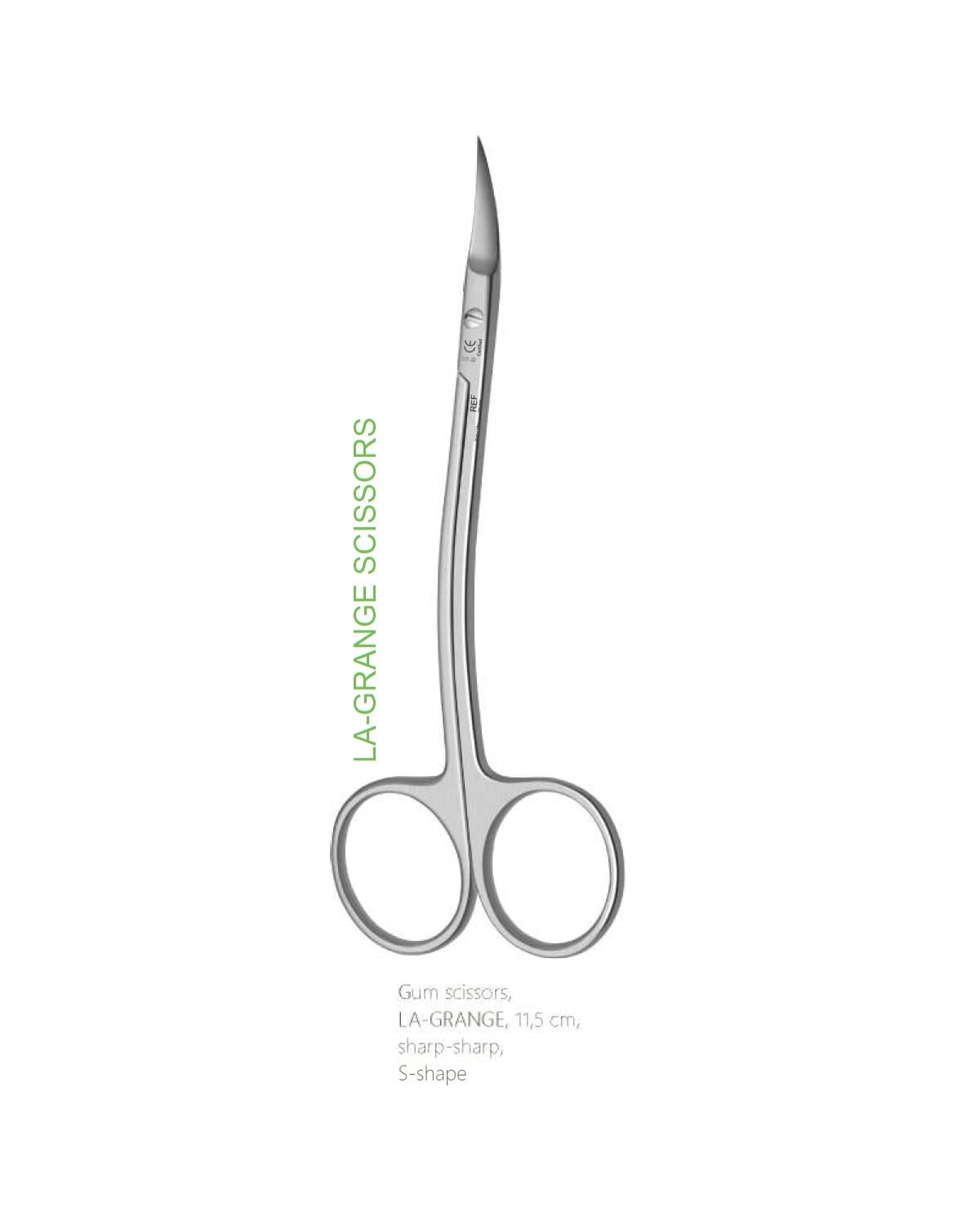 Queen Super Cut (Tırtıklı) S Eğri Cerrahi Makas La Grange 11 5cm - Q315-038