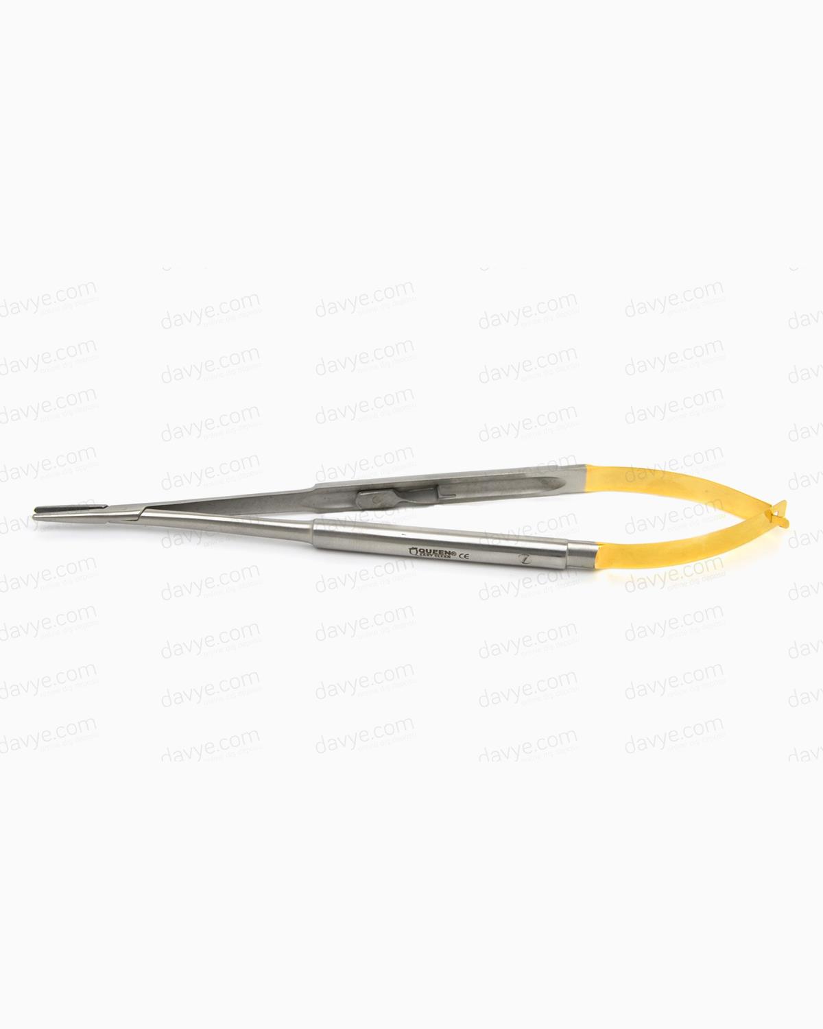 Queen TC Tungsten Carbide Düz Mikro Portegü Castroviejo 18cm - QMNHECTC6626