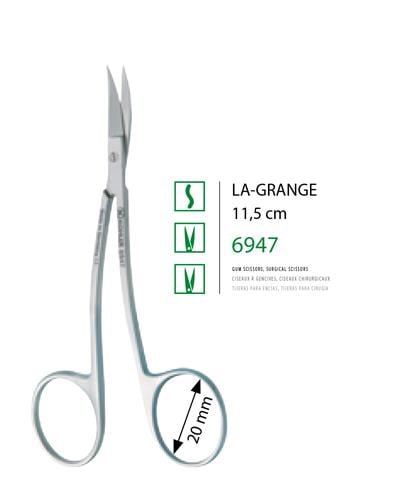 S Eğri Cerrahi Makas La Grange 11,5cm