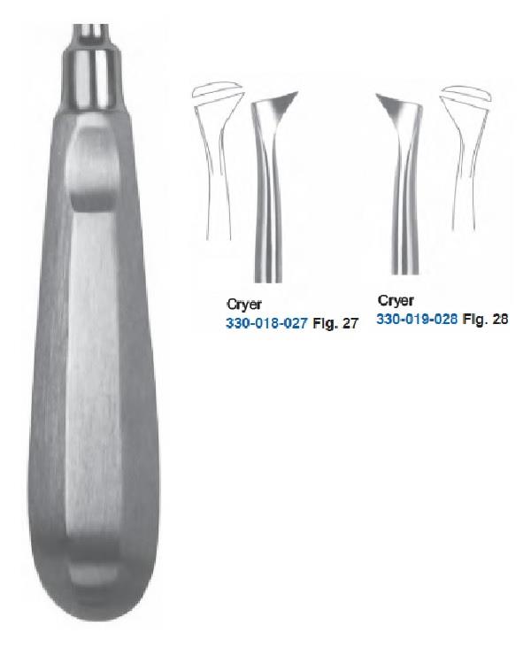Sağ-Sol Cryer Elevatör Seti 16cm 2 Parça/Pkt