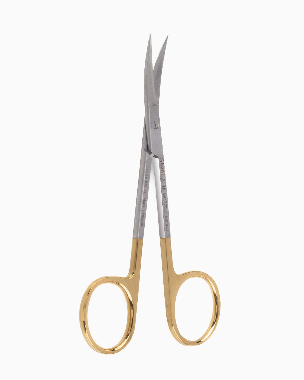 Savana Super Cut (Tırtıklı) Eğri Cerrahi Makas Iris 11 5cm - SSCSTC002
