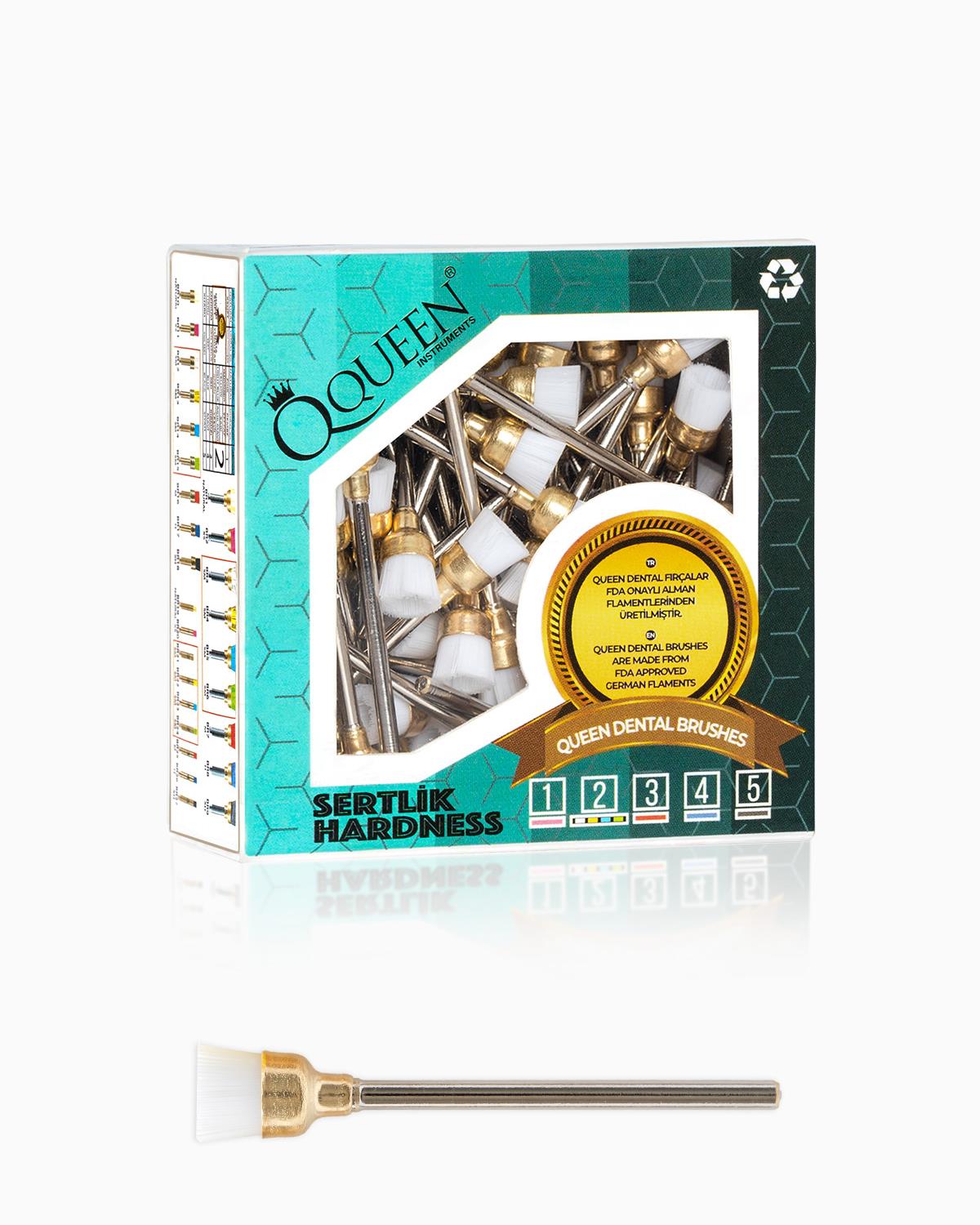 Şeffaf yumusak (Sertlik:2) polisaj fırçası uzun 7mm.