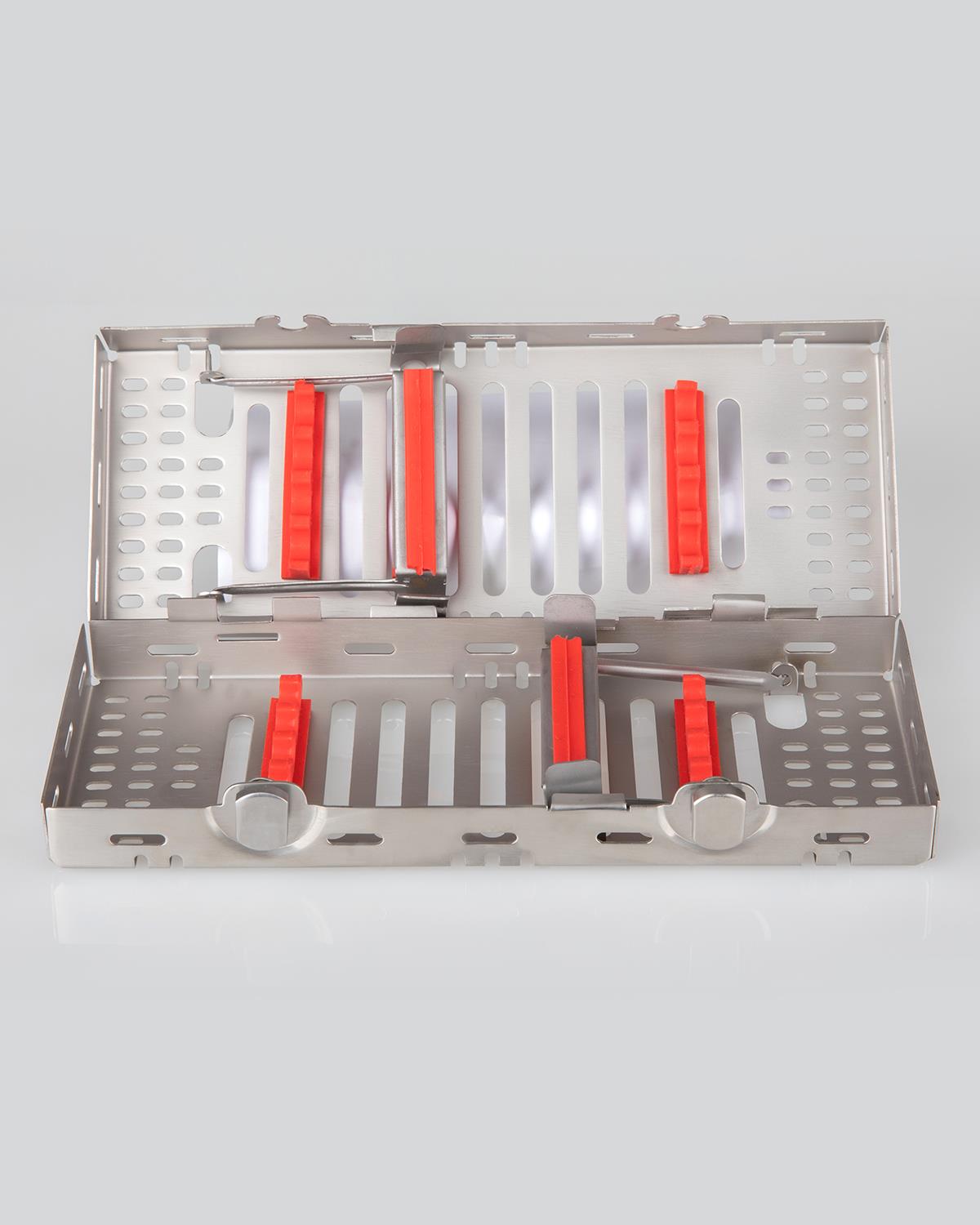 Silikon Tutamaçlı Sterilizasyon Kaseti 9cm/20cm/4cm 8 Aletlik