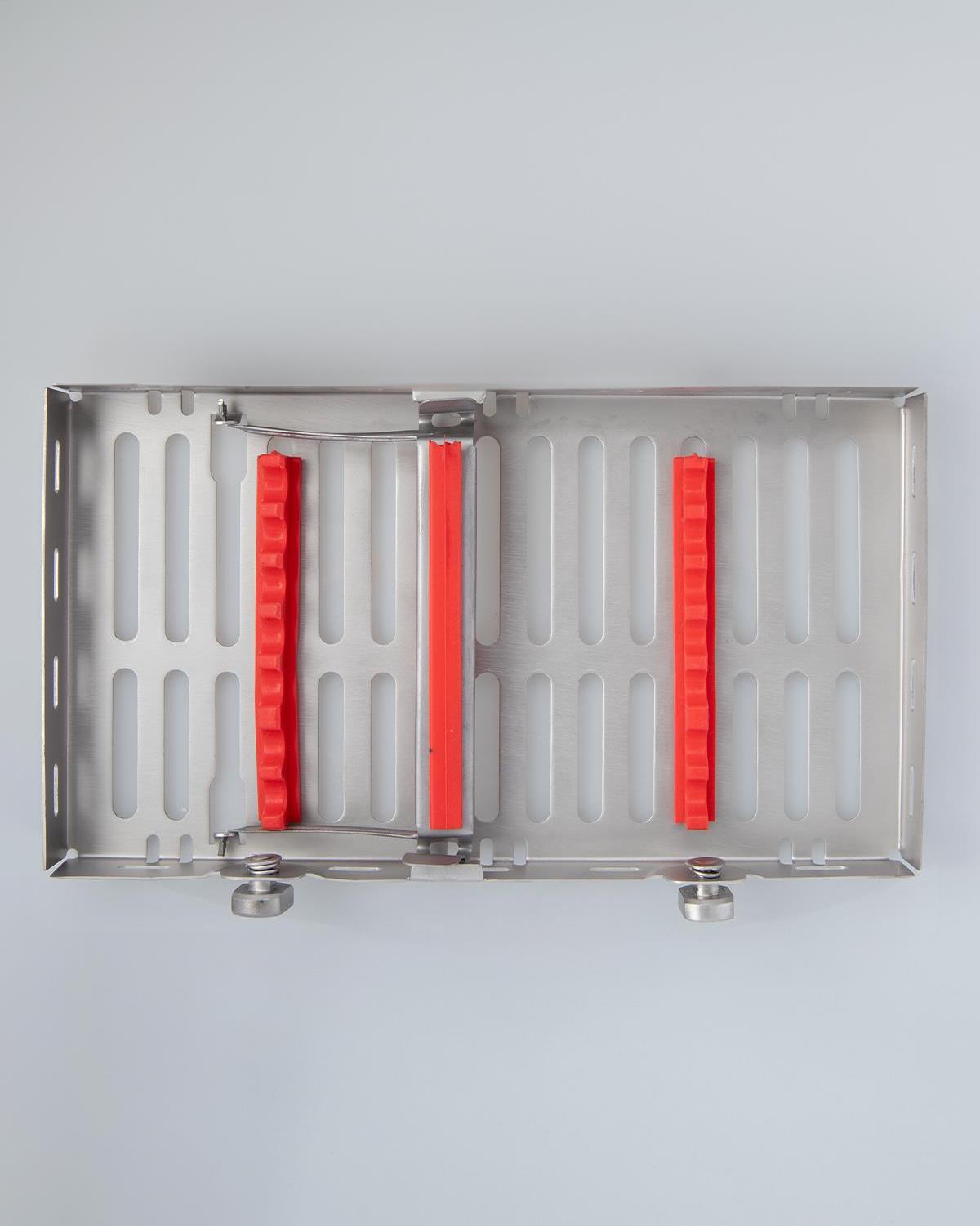 Silikon Tutamaçlı Sterilizasyon Kaseti 12cm/20cm/2.5cm 7 Aletlik