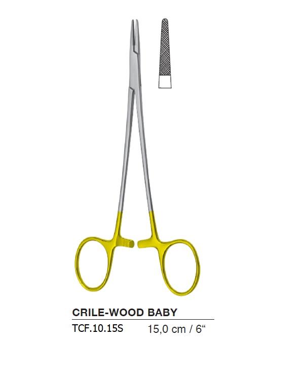 TC,Tungsten Carbide Düz Makas Portegü BABY-CRILE-WOOD 15cm